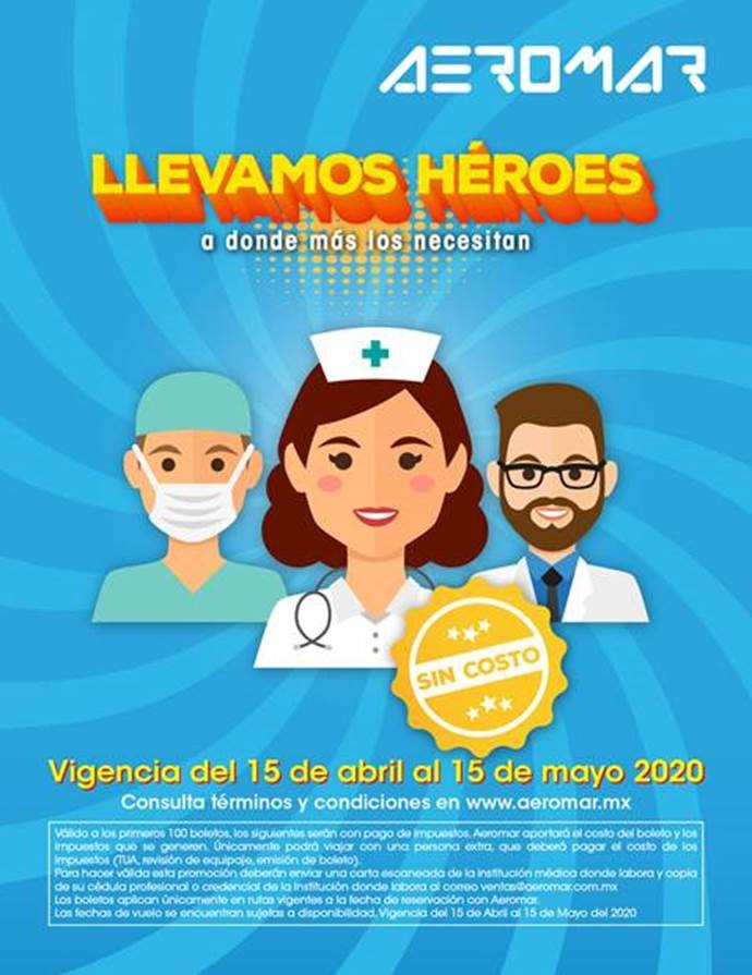 AEROMAR LLEVANDO HEROES